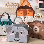 LILAC Cartoon Stereoscopic Lunch Bag, Portable Thermal Insulated Lunch Box Bags, Thermal Bag Lunch Box Accessories  Cloth Tote Food Small Cooler Bag