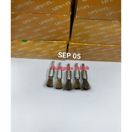 Yellow wire pipe brush brass coated end brushes SEP 05 / 5/s 8inch 16mm Union