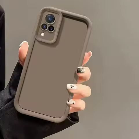 Mobile Phone Cases For VIVO V21 V 21 S V21s 5G Case Anti Fall Prevention Luxury Candy Matte Soft Bac