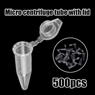 500pcs Clear Centrifuge Tube Centrifuge Tube Conical Bottom For Lab Micro Test Tube kingdeemall