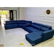 JNY-Sofa Set 7 Seater L Shape Storage With Console