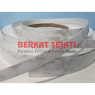 Edging Hpl Aica Taco WHITE MARBLE GLOSSY MARMER PUTIH KILAP 46mm x 1mm