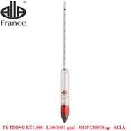 Hydrometer 1.000-1.100 : 0.001 g/ml Tp.20 C, Code: 3010FG100/20-qp, Brand: Alla France, 100% new