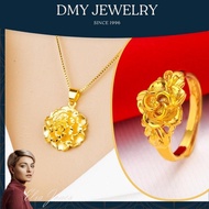 DMY Jewelry Gold 916 Original Malaysia/ Rings For Women/ Flowers Adjustable/Emas Bangkok Original Co