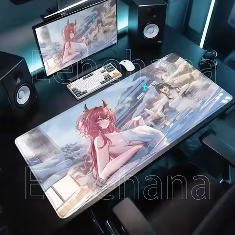 HD Printing New Arknights Endfield Mouse Pad Rubber Anime Girl Non-slip Base Gaming Keyboard Mousepa