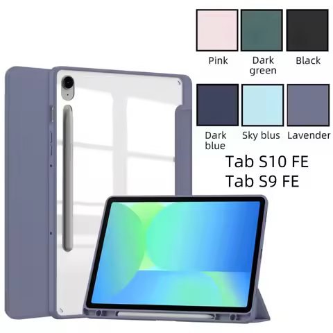 Case for Samsung Galaxy Tab S10 FE Case 10.9 Inch Tri-Fold Stand Auto Wake/Sleep with S Pen Holder f