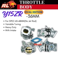 REDLEO Y15ZR Throttle body 34mm 36mm 38mm oval Y15 YSUKU