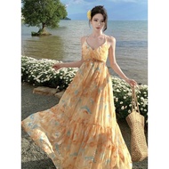 French tropical floral beach dress | 8180