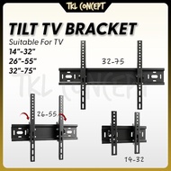 Rak TV Dinding 14-75 Inch Universal Tilting Wall Mount Bracket LCD LED VESA | TKL Concept