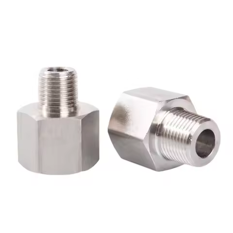 1/8" 1/4" 3/8" 1/2" 3/4" BSP NPT M10 M14 M20 Female Male SS304 Hex Reducer Bushing Pipe Fitting Conn