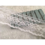 Cheap Zone~AG37 White 8.7cm Lace 999cm Rebate Price~Super Cost-Effective ^^ (Length * 900cm) DIY~