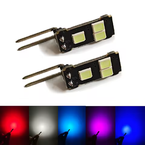 2pcs Ice Blue Red White Purple 3-SMD Car Interior LED Footwell Light Foot Step Light For VW Jetta ID