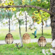 3PCS Bahan Sarang Burung, Pemegang Sangkar Sarang Burung Kolibri yang Boleh Diisi Semula dengan Baha