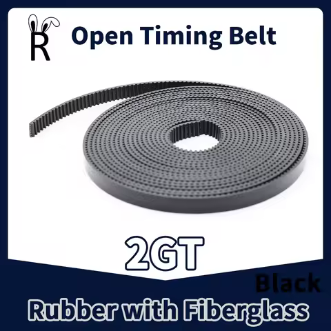 Rubber Aramid Fiber GT2 Open Belt 2GT Synchronous Open Timing Belt Width 5/6/10/15mm 3D Printer Rubb