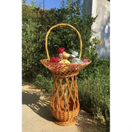 Rattan Floral Art Handwoven Flower Basket Handheld Fresh Flower Basket Flower Shop Wedding Shop Fest