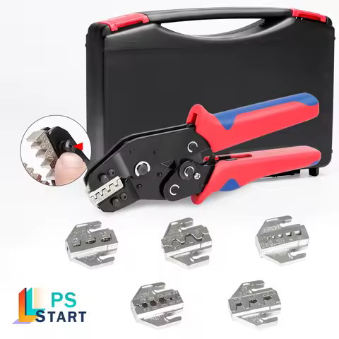 SN58B-QC Quick-Change Button System Crimping Pliers kit Portable Hand Crimper Tool Set With 5 Sets o