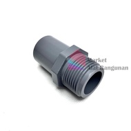 1" x 3/4" PVC RUCIKA AW External Thread Socket SDL 1 x 3/4 Inch / Sock Socket External Thread Socket