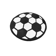 COZY Round Multipurpose Floor Mat Model R204 Size 150x150x0.5 Cm. White Black Authentic