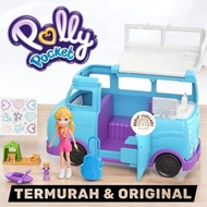POLI [100% ORIGINAL] POLLY POCKET GLAMPING VAN ORIGINAL toy poly pocket camper van car girl's toy gi