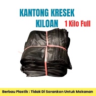 Black Plastic Bags by the Kilo - Full 1 Kilo 1KG