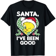 Looney Tunes Christmas Tweety Bird Santa I've Been Premium Distro Kids T-Shirt Good T-Shirt