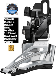 [Genuine] SHIMANO DEORE FD-M6025 Front Derailleur 2x10 Speed FD-M6025-D Direct Mount / FD-M6025-H Hi