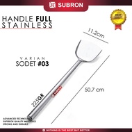 SUBRON Spatula Sodet Sutil Centong Stainless Besar Katel Kuali Wok Wajan Kuat Kokoh Masak