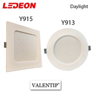 LED Downlight 12W 18W 4" 6" Slim Panel Daylight (Ledeon Y913 &amp; Y915) Recessed Downlight Ceiling Valentip Lighting