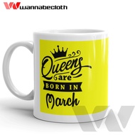 Custom Mug Custom Printed Glass Unique Mug Birthday Gift Mug March Are Born In March 4