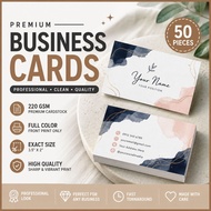 Print Only / Business Cards | 220 GSM Cardstock | Front Print Only | Calling Card Printing