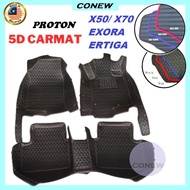 Proton X50, X70/ Exora/ Ertiga Luxury PU Leather Carpet Carmat Car Floor Mat Karpet Kereta