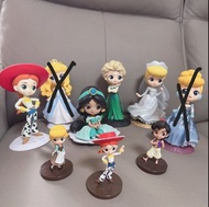 Disney Figure Qposket-迪士尼公主系列 灰姑娘 frozen Toy Story 阿拉丁 睡公主擺設公仔