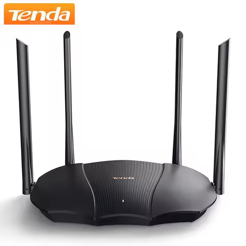 Tenda AX12 WiFi 6 Router AX3000 Dual Band Gigabit Smart 802.11ax Wi-Fi6 WPA3 Network Security IPv6 S