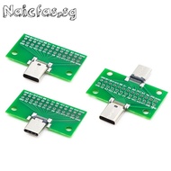 Type-C USB 3.1 24 Pin 2.54mm Male/Female Test PCB Board Adapter Connector Socket