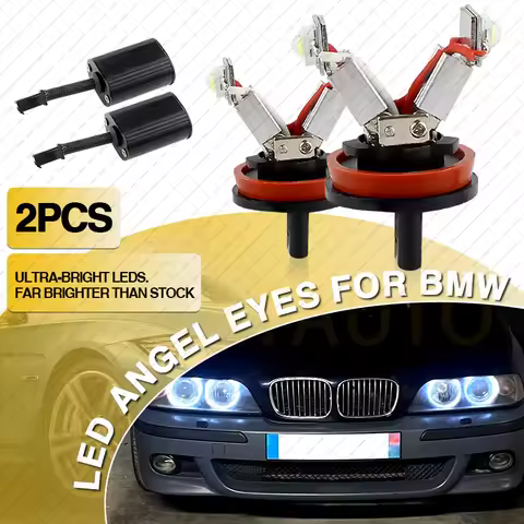2PCS H8 LED Angel Eyes Marker Lights Canbus Daytime Lamps For BMW E82 E87 2008-2012 E90 E91 E92 M3 E