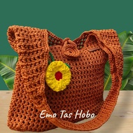 Knitted Bag, Knitted Shoulder Bag, Hobo Net Bag, Hobo Knitted Bag