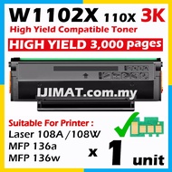 W1112A 110A W1112X 110X HP110A HP110X BLACK  BK K Compatible Laser Toner For HP Laserjet HP 108 HP10