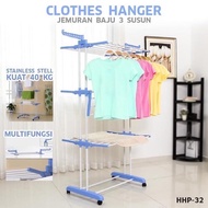 3 Tier Tower Baby Clothes Drying Rack Clothes Hanger 3 Tier Clothesline