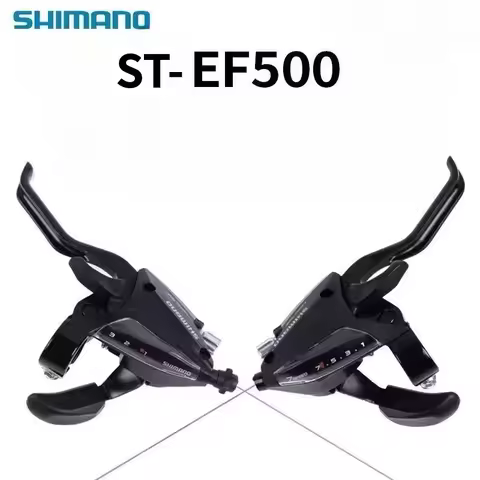 Genuine SHIMANO ST-EF500 Integrated Brake Shifter, 7/8 Speed 21/24-Speed Combo Shifter for Mountain