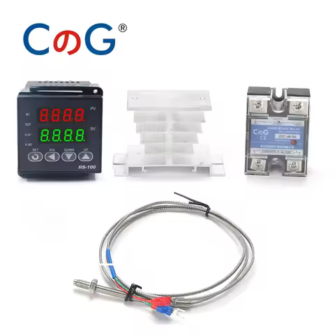 CG R8-100 Digital Temperature Controller Thermostat K Type SSR output 40DA SSR Relay K/J Screw M6 1m