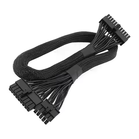 AT82-Motherboard Psus Power Sleeved Cable 18 Pin+ 10 Pin To ATX 24 Pin For Corsair Hx750i/850I/1000I