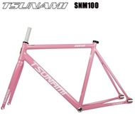TSUNAMI SNM-100 Pearl Pink Fixie Frame | SNM100 Fixed Gear Track Bicycle FS Frameset