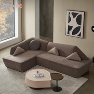 Sample Italian Minimalist Fabric Sofa Living Room Furniture scandinavian Corner Sofa Designer L Sect