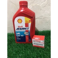 SHELL 4T- AX3 SAE40(MINERAL)+YAMAHA OIL FILTER
