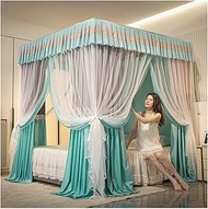 Bed Canopy Four Season Double Layer Bed Canopy With Bracket, Luxury Bedroom Decorated Bed Curtain, 360 ° Protective Mosquito Net, For Single Double Bed (Size : 200x220x200cm)