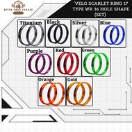 Rims Rims Rims Rims Alloy Scarlet Type WR Ring R 17 (SET)