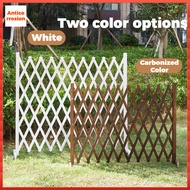 Outdoor Antiseptic Wood Fence Flexible Decorative Fence Courtyard Garden Lattice Indoor Balcony Deco