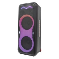 80W Partybox Portable Bluetooth Speaker With Dynamic RGB Lighting TF USB AUX TWS Karakoke