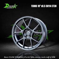 ล้อแม็กซ์รถยนต์ (ล้อพร้อมยาง4วง) TC005 18”x8.5 5H114 สีเทากันเงา พร้อมยาง ไทย 255/50/18  KINTO V36 ป