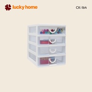 LUCKY HOME Multipurpose Plastic Drawer Box Size: 18(W) x 26.5(W) x 24.2(W) cm CK-164